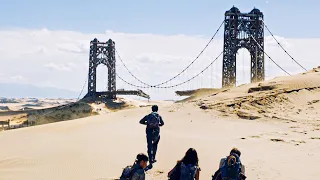 teens escape from a lab only to find a devastated earth full of zombies