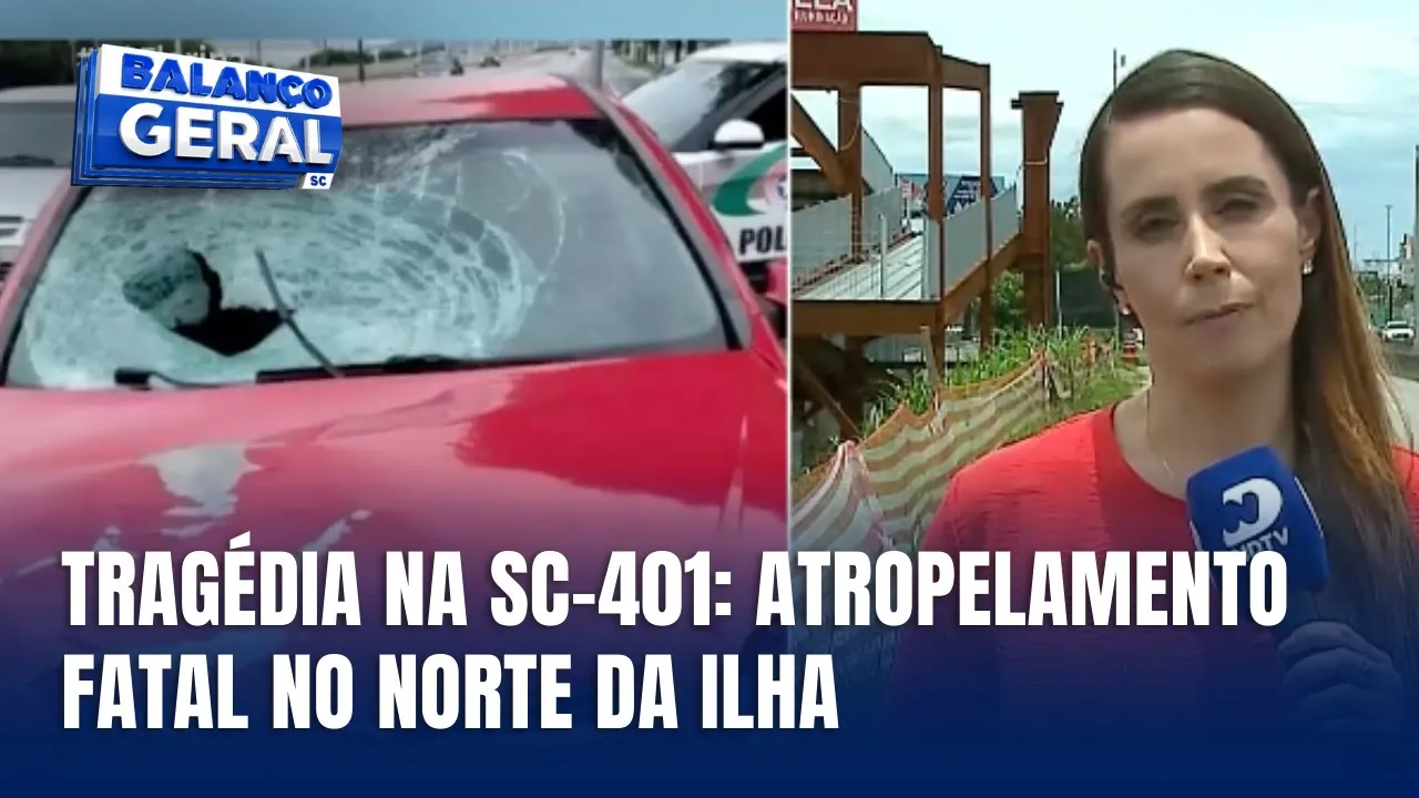 Homem morre atropelado por motorista embriagada na SC-401