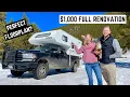 Full Tour of Our Completely Renovated TRUCK CAMPER Perfect Layout for FULL TIME Living Lance 815