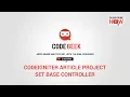 Codeigniter Article Project - Set Base Controller