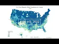 Animated Map U S White Non-Hispanic Population by County 1990-2022