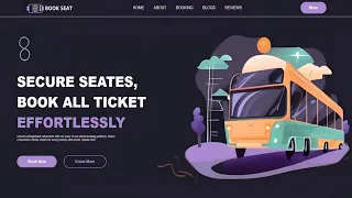 Create Ticket Booking Website Using HTML CSS Fast Code