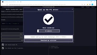 Basic JavaScript Add Two Numbers with JavaScript freeCodeCamp