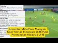Download Lagu Komentar Malu Fans Malaysia Usai Timnas Indonesia U-16 Putri Permalukan Malaysia U-16 Putri 