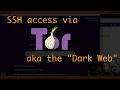How to set up SSH access to a server over the Tor network