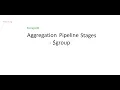 MongoDB - Aggregation Pipeline Stages group