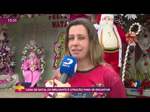 Casa de Natal do Brilhante é atração para se encantar e conversar com o bom velhinho