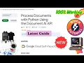 Process Documents with Python Using the Document AI API GSP925