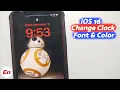 iOS 16 How to Change Clock Font Color on the Lock Screen