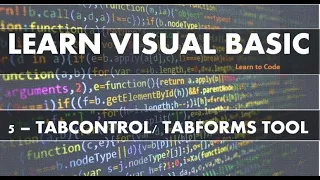 Learn Visual Basic How To use TabControl vb net tabular forms - pt1
