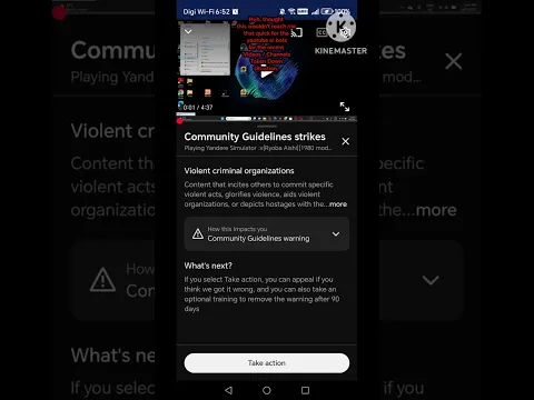YouTube situation of AI taking down videos or channels - Yeah It got me :v