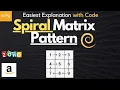 Most Important Matrix Interview Question ZOHO Interview Question Pattern Printing for interviews