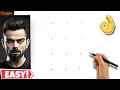 12 Dots turns into Virat Kohli Drawing
