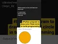 Python program to draw color filled circle in turtle programming color filled circle