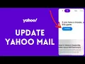 How to Update Yahoo Mail Account 2024 Yahoo Mail Account Update