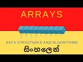 Arrays Data Structures and Algorithms Sinhala