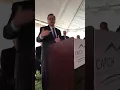 Dean Christon speaks at Franklin Light Power Mill Ribbon Cutting