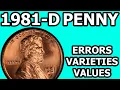 1981-D Pennies Worth Money - How Much Is It Worth and Why Errors Varieties and History