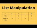 Python Basics series for Beginners 8 list manipulation