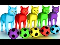 Download Lagu Long Slide Game With Cow Elephant Gorilla Hippopotamus Tiger - 3d Animal Game - Funny 3d Animals