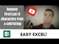 How to remove the first or last N number of characters from a cell or string in Excel
