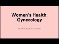 Women s Health Gynecology EOR Review
