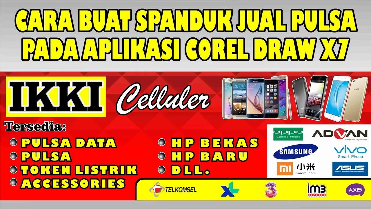 Cara Desain Spanduk Konter Pulsa di Web Canva