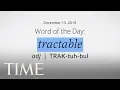 Word Of The Day TRACTABLE Merriam-Webster Word Of The Day TIME