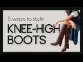 How to Style KNEE-HIGH BOOTS with Elegance 5 Timeless Sophisticated Outfit Ideas
