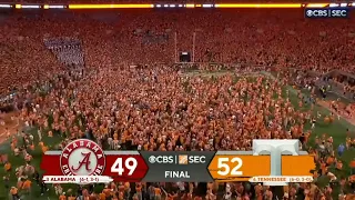 #3 Alabama vs #6 Tennessee THRILLING Ending | 2022 College Football