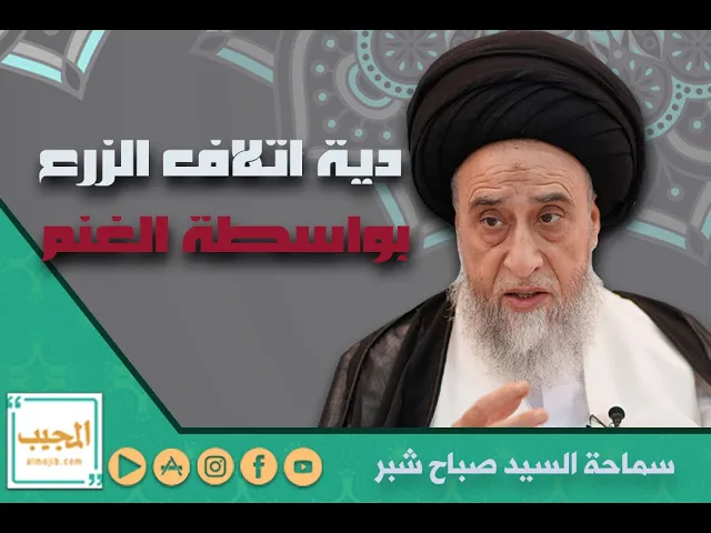 دية اتلاف الزرع من قبل الغنم