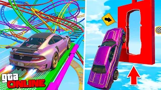 2 СКИЛЛ ТЕСТА vs ГОРЯЩАЯ Ж*ПА! ТОЛЬКО ЧИТЕР СМОЖЕТ ПРОЙТИ ЭТОТ ПАРКУР! УГАР В GTA 5 ONLINE