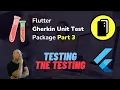 Flutter unit tests for the gherkin - unit