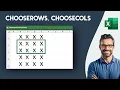 How to choose specific rows or columns in Excel - CHOOSEROWS and CHOOSECOLS