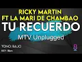 Ricky Martin ft. La Mari De Chambao - Tu Recuerdo (MTV Unplugged) - Karaoke Instrumental - Bajo