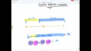 Segment Addition Postulate
