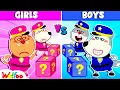 Download Lagu Boys vs Girls: Police Trainee Challenge | Never Give Up | Wolfoo New Episodes 2025