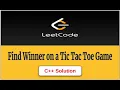 1275 Find Winner on a Tic Tac Toe Game Leetcode