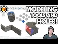 Getting Started with Fusion 360 Part 4 - Modeling Tools Cutting Holes and Removing Material