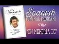 Spanish Funeral Programs Template - En Memoria De