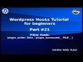Wordpress Hooks Tutorial for beginners from scratch Add Plugin Action Links Filter hook
