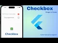 Flutter Checkbox widget Building Interactive Binary Selections Complete Guide Examples