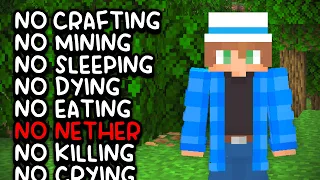 I Beat Minecraft with ZERO Advancements