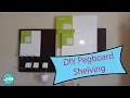 DIY Pegboard Storage Shelves