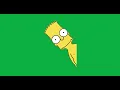 Bart Simpson Rolling Eyes - Green Screen For Editing