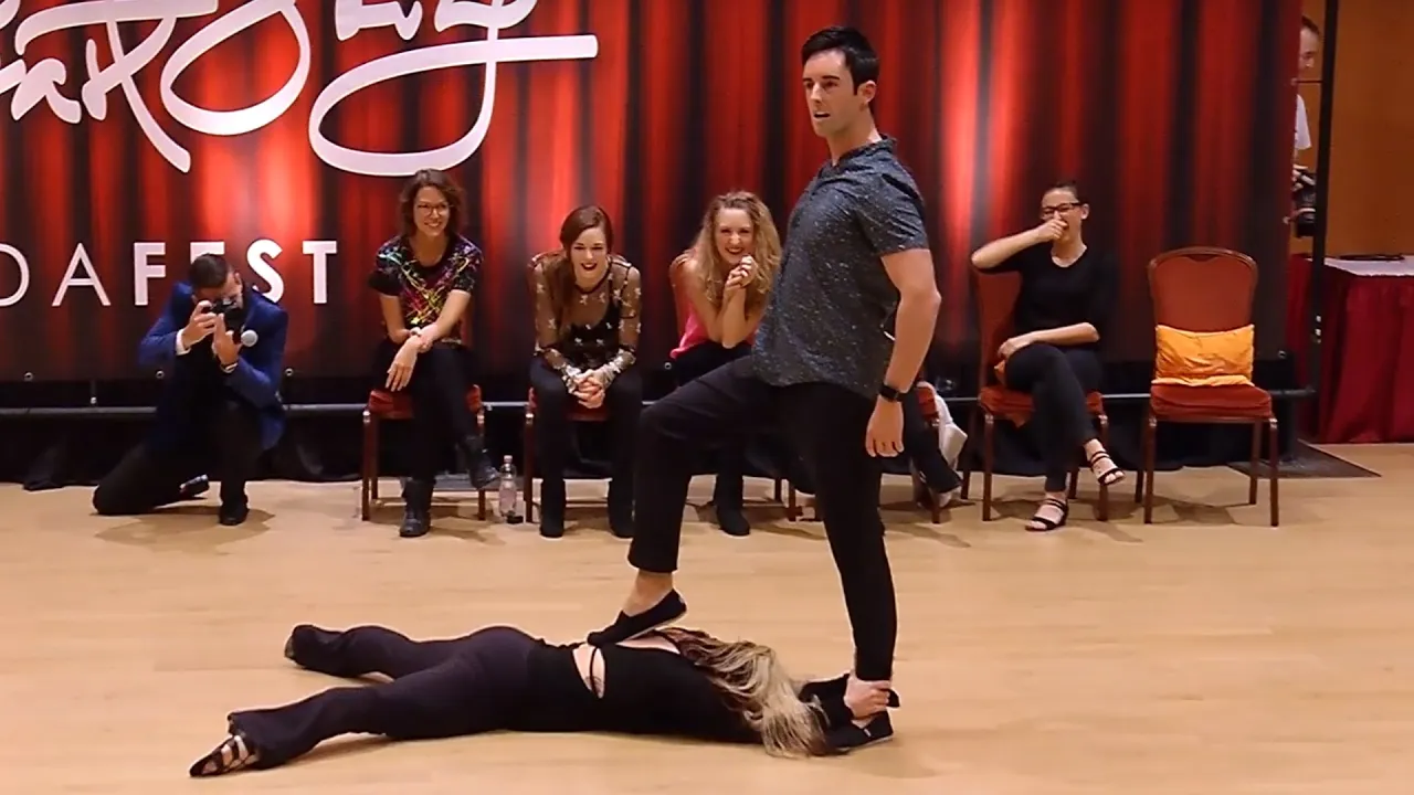 Jordan Frisbee & Tatiana Mollmann "Gravity" - Pro Jack & Jill - Budafest 2018 - West Coast Swing