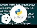 Python list vs array - when to use