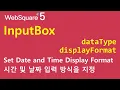 InputBox - dataType displayFormat InputBox WebSquare5