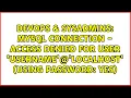 MySQL connection - Access denied for user username localhost using password YES