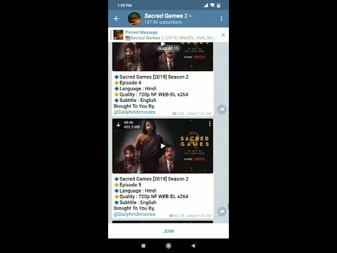 Download MP3 Sacred Games 2 easy download and watch on Telegram app